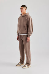 Washed Hooded Tracksuit - Taupe