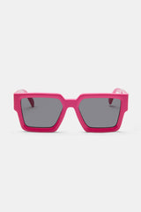 Oversized Thick Frame Acetate Sunglasses - Hot Pink