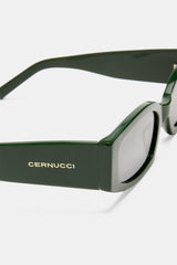 Narrow Lens Sunglasses - Green