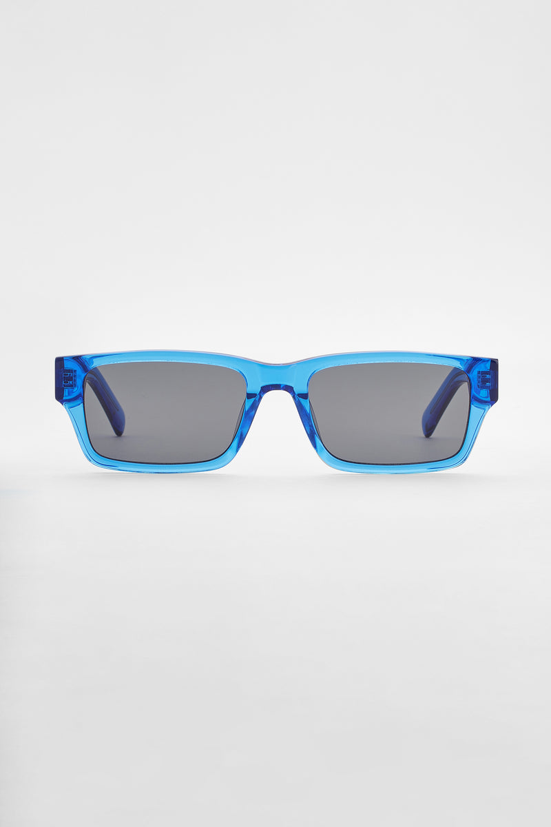 Rectangular Acetate Sunglasses - Blue