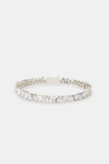 Alternating Heart Tennis Bracelet - 5mm