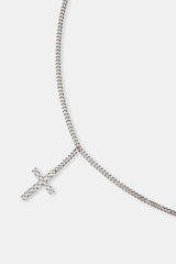 Iced Cross Cuban Belly Chain