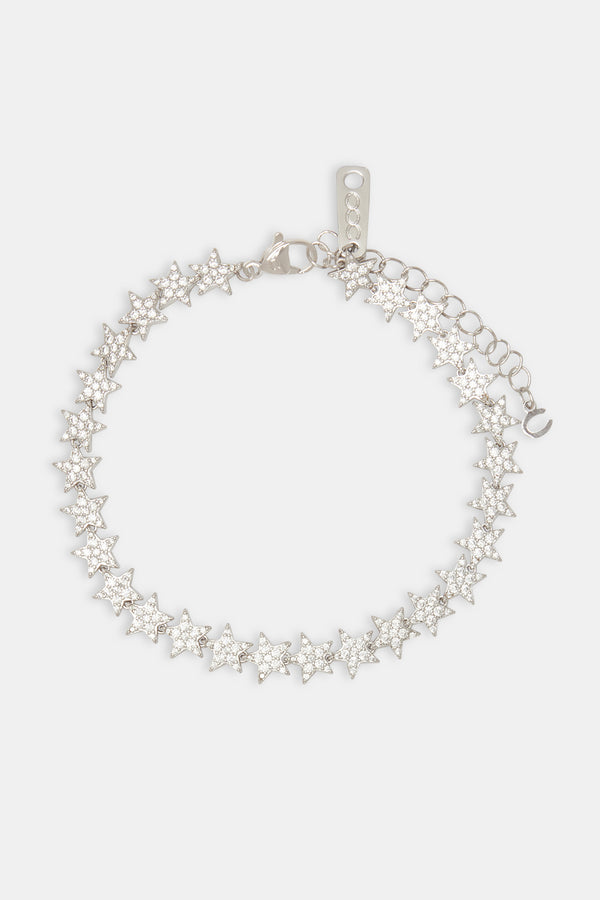 Iced Star Anklet - 5mm