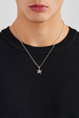 Micro Polished Star Cuban Necklace - 15mm