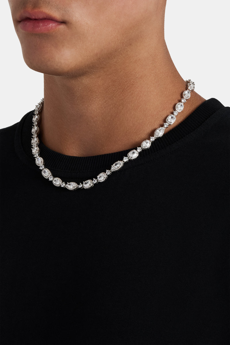 Oval & Rectangular Cluster Chain - 8mm