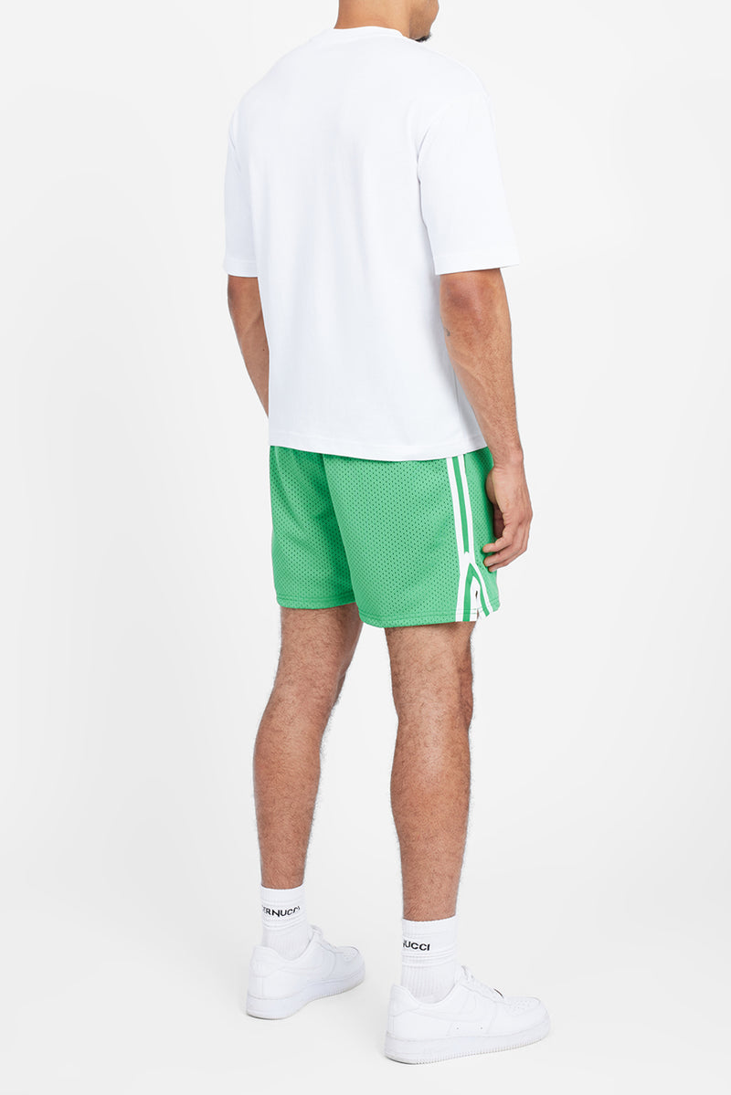 Cernucci Text Mesh Short - Green