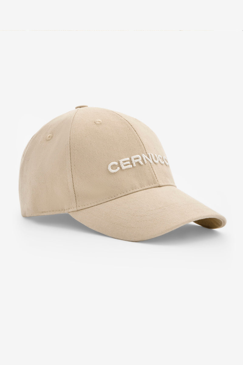 Cernucci Embroidered Cap - Ecru