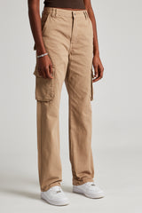 Straight Leg Cargo Trouser - Beige