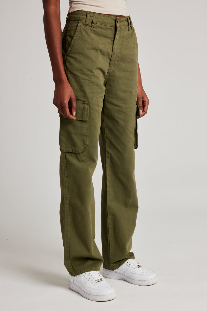 Straight Leg Cargo Trouser - Khaki