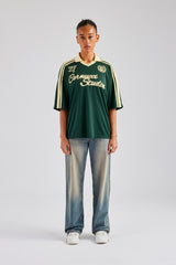 Cernucci Contrast Football Top - Green