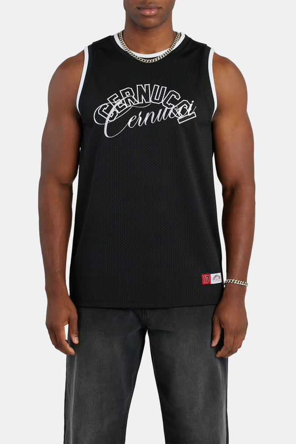 Cernucci Mesh Basketball Vest - Black