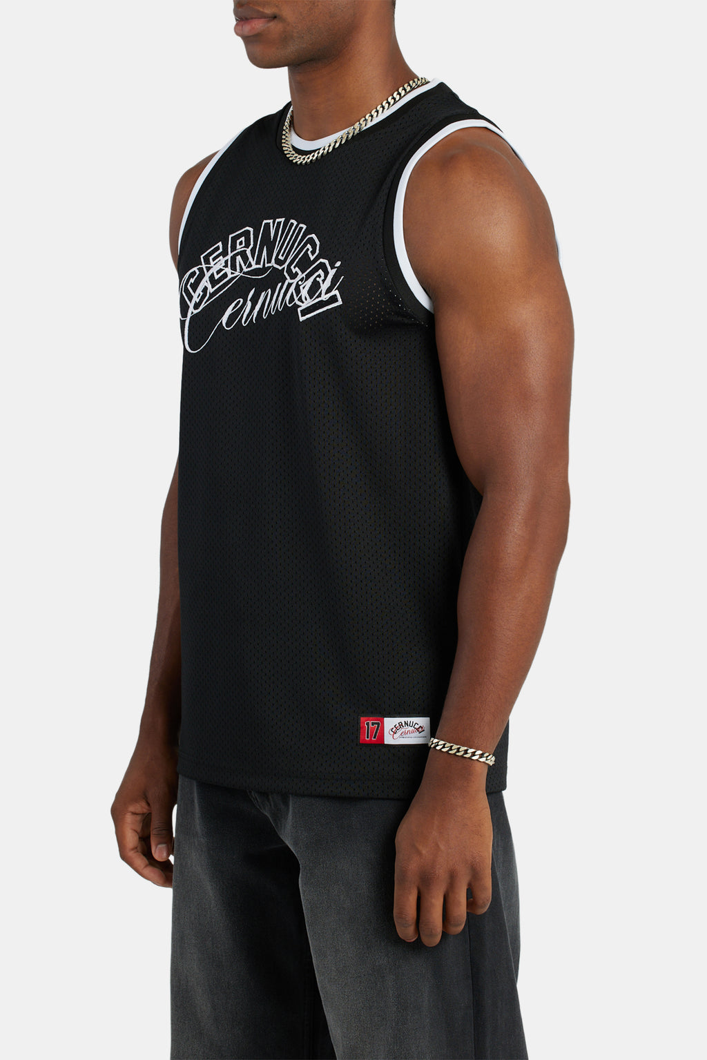 Black 2024 basketball vest