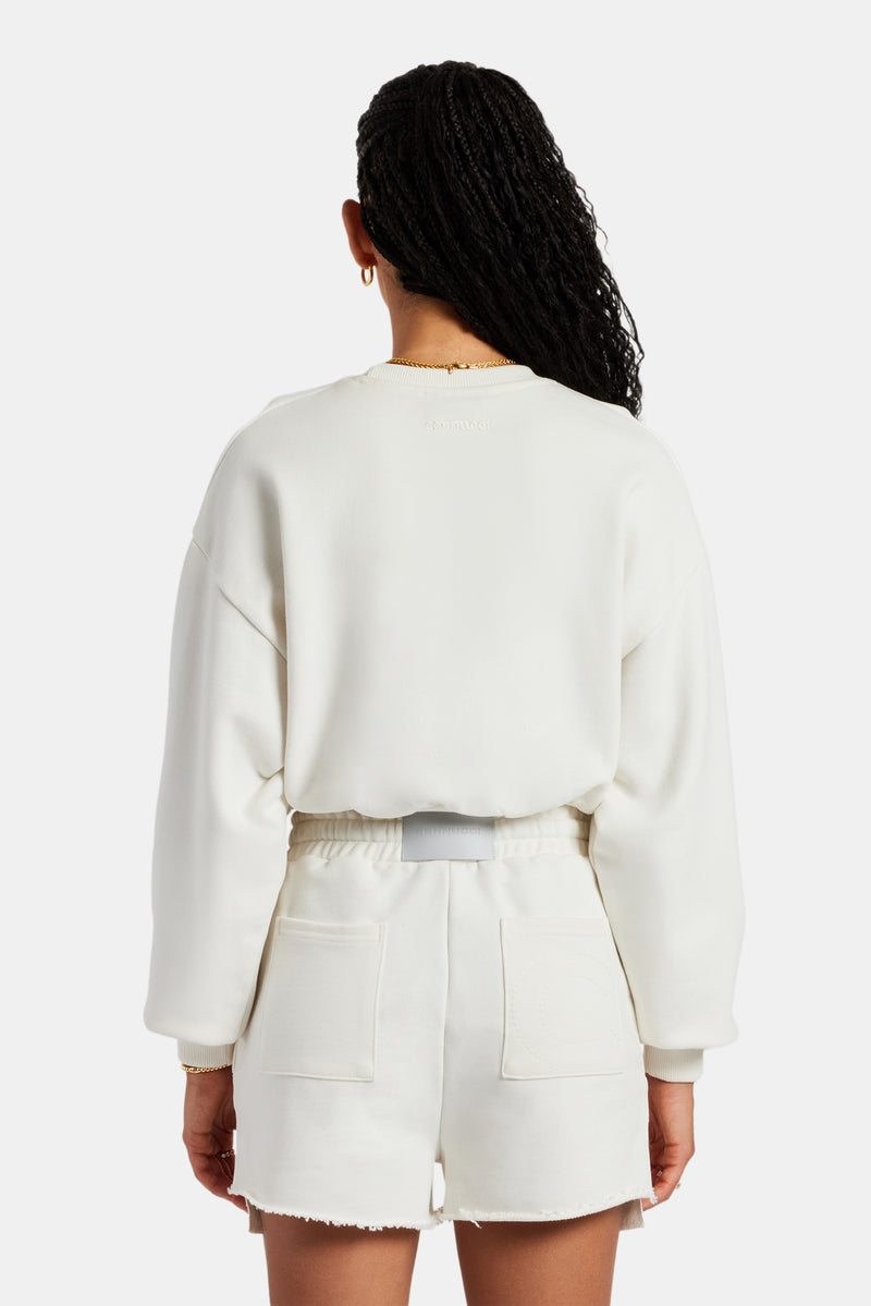 Esportivo Embroidered Sweatshirt - Off White