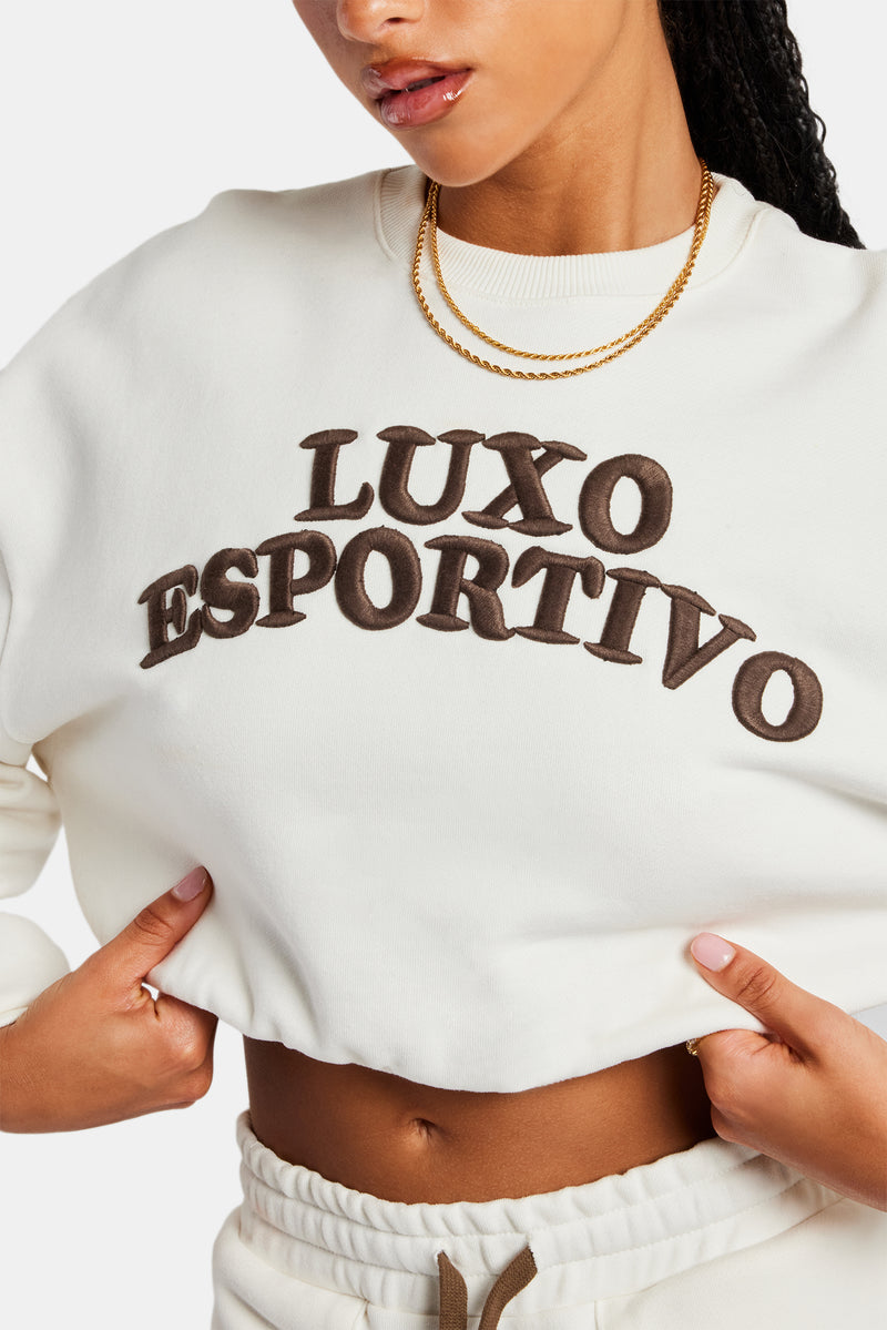 Esportivo Embroidered Sweatshirt - Off White