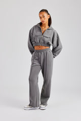 Exposed Seam Tracksuit - Charcoal