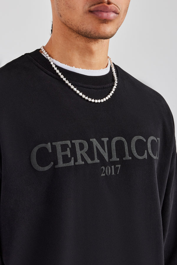 Tonal Logo Oversized Sweatshirt