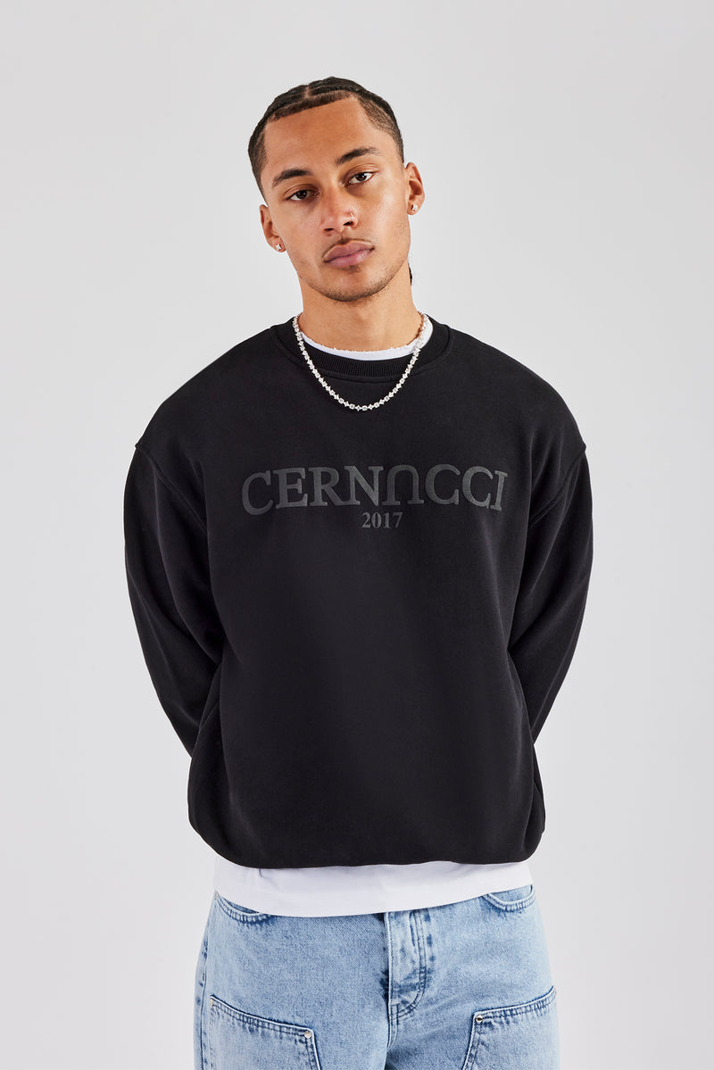 Tonal Logo Oversized Sweatshirt