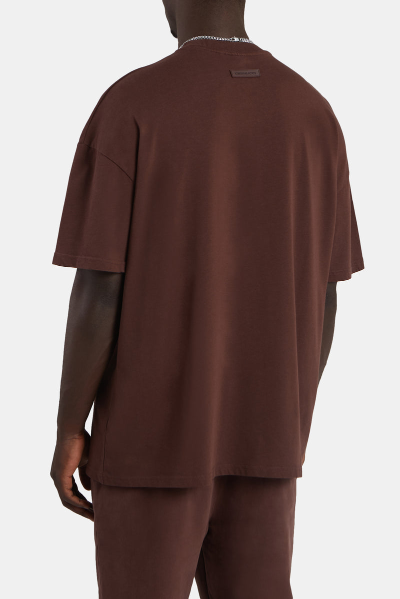 Cernucci Limited Oversized T-Shirt - Chestnut