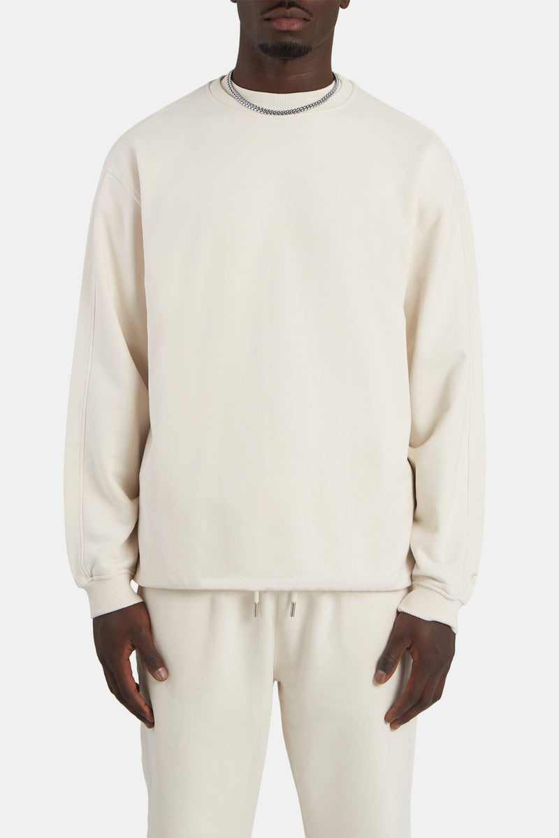 Crew Neck Sweatshirt - Oat