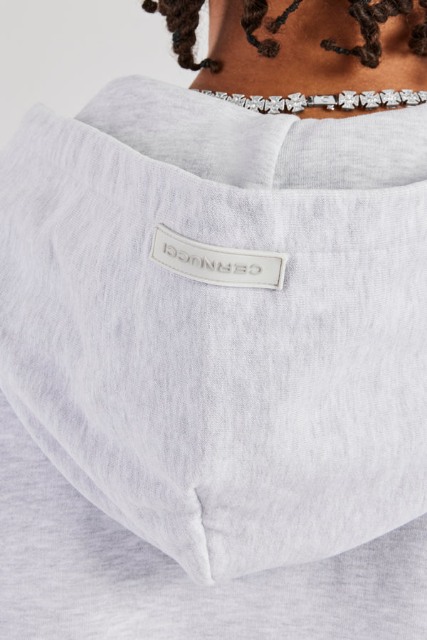 Zip Through Hoodie - Ash Grey