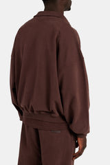 Half Zip Sweatshirt - Chestnut