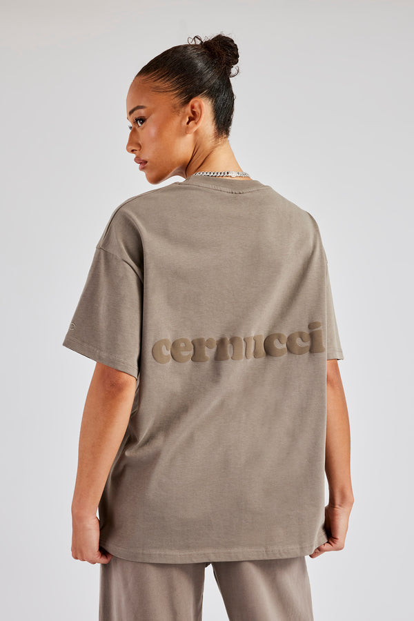 Cernucci Limited Oversized T-Shirt - Taupe