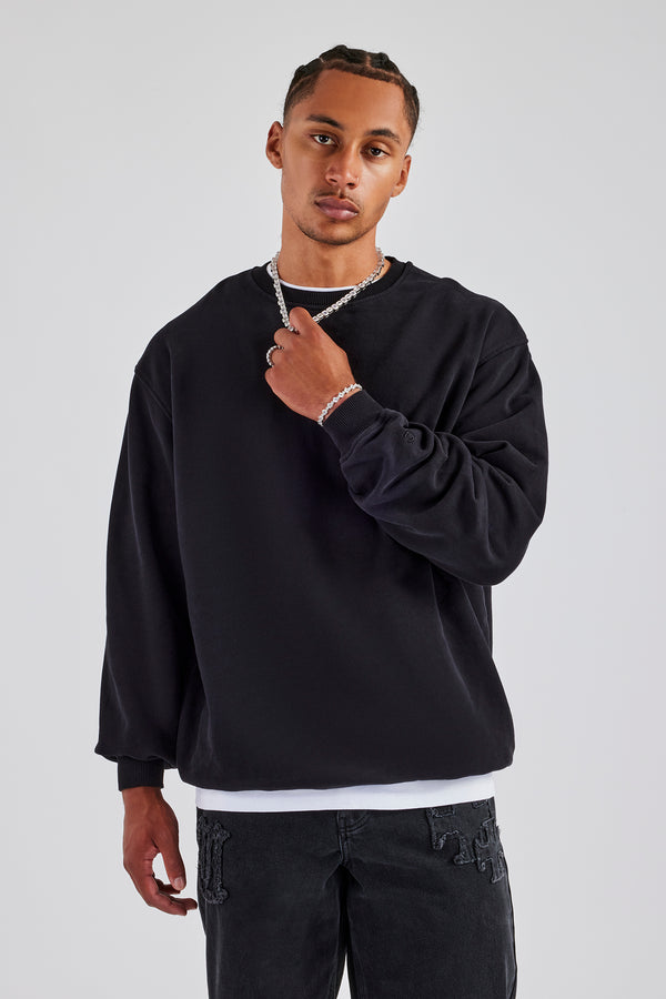 Cernucci Sweatshirt - Washed Black