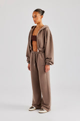 Cernucci Cropped Zip Through Tracksuit - Taupe