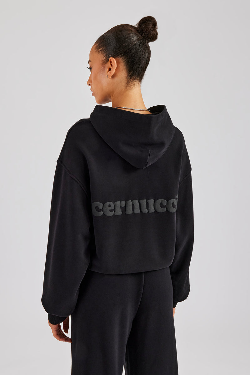 Cernucci Boxy Hoodie - Black