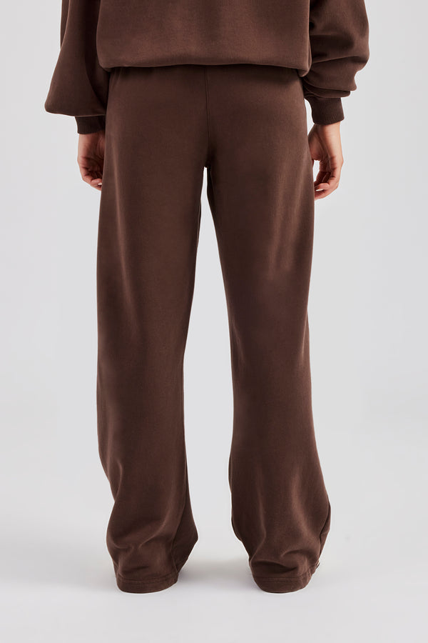 Wide Leg Jogger - Chocolate