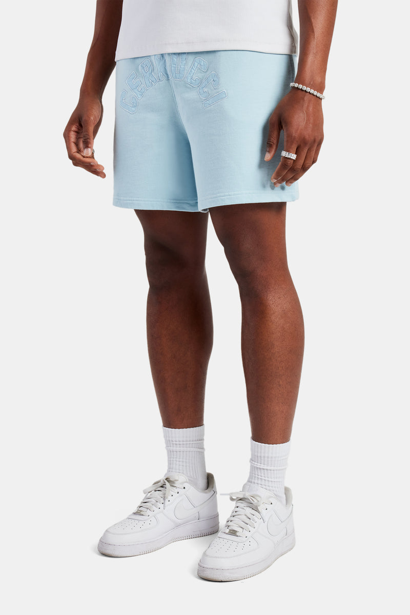 Cernucci Embroidered Shorts - Baby Blue