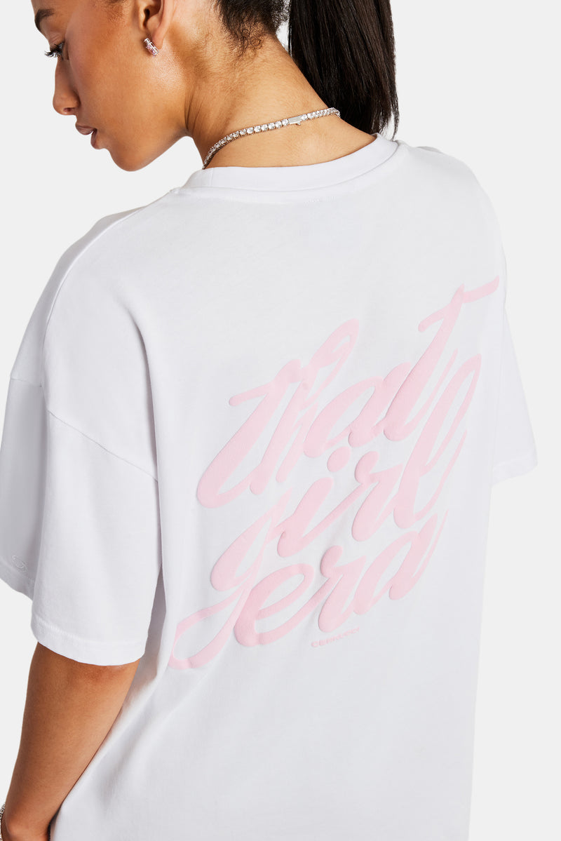 That Girl Era Oversized T-Shirt - White