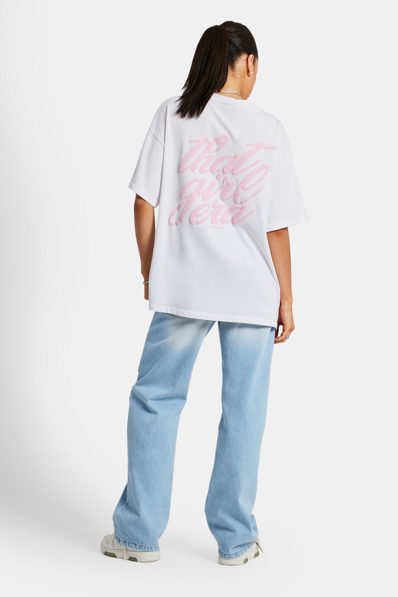 That Girl Era Oversized T-Shirt - White