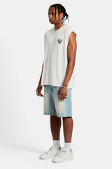 Cernucci Hill Oversized Tank - Off White