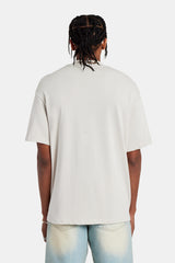 Cernucci Front Text Oversized T-Shirt - Stone