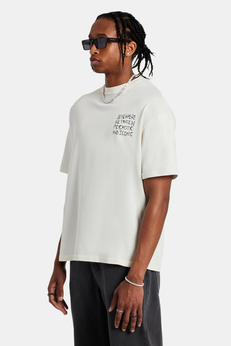 Back Quote Oversized T-Shirt - Off White