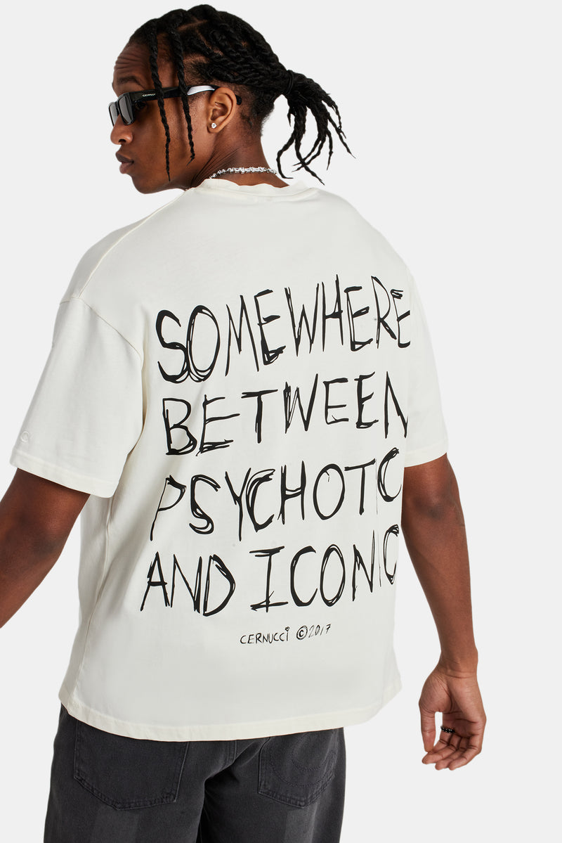 Back Quote Oversized T-Shirt - Off White