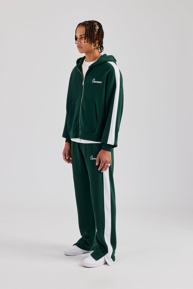 Contrast Panel Jogger - Forest Green