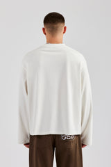 Boxy Long Sleeve T-Shirt - Off White