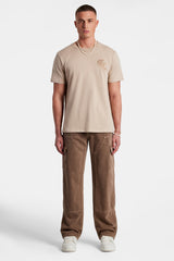 Relaxed Cargo Carpenter Jean - Washed Brown