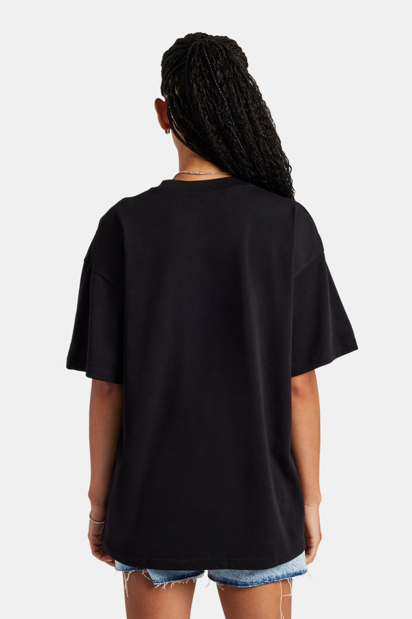 Cernucci Tonal Oversized T-Shirt - Black