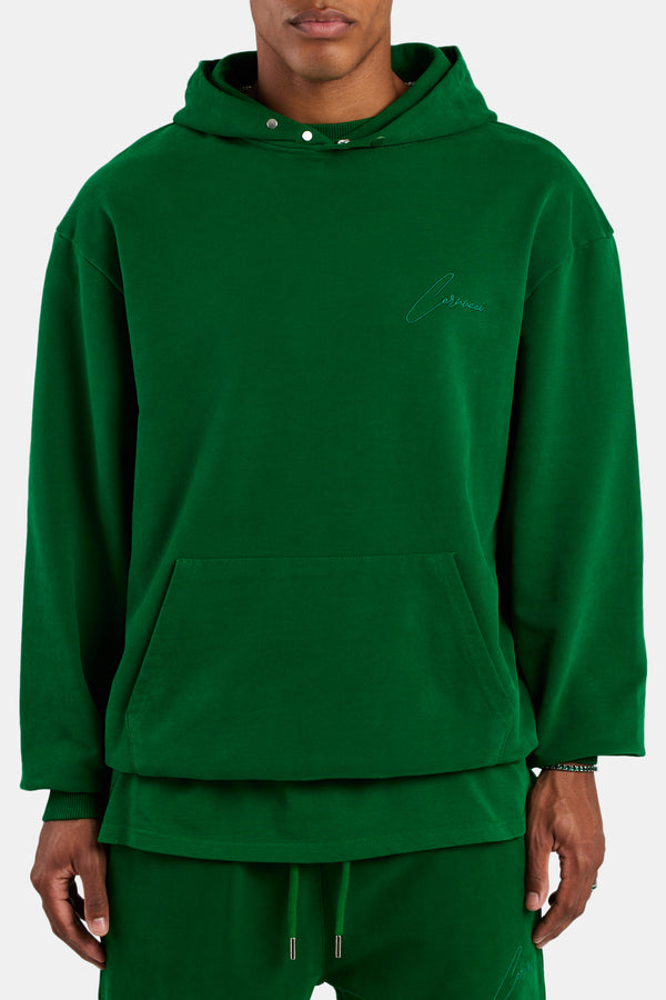 Cernucci Font Hoodie - Dark Green