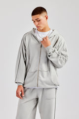 Exposed Seam Tracksuit - Ash Grey