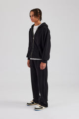 Exposed Seam Tracksuit - Black