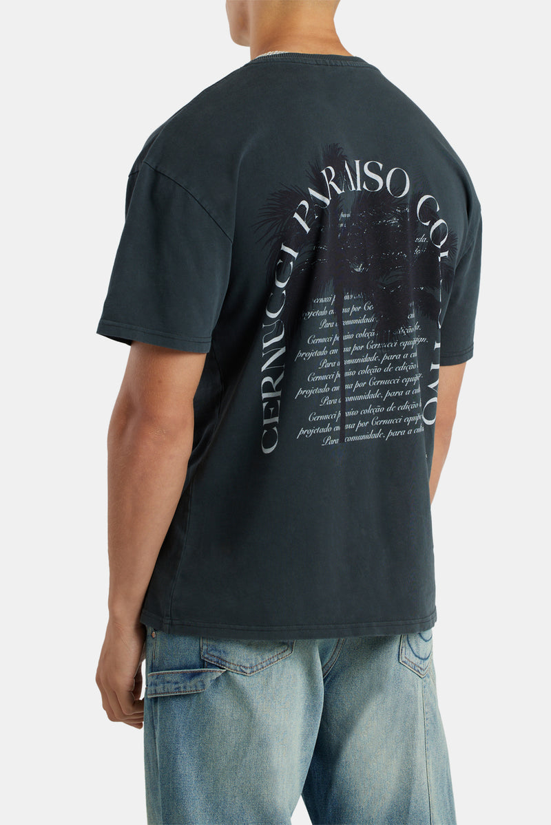 Paradise Collection Back Graphic Oversized T-Shirt - Vintage Wash