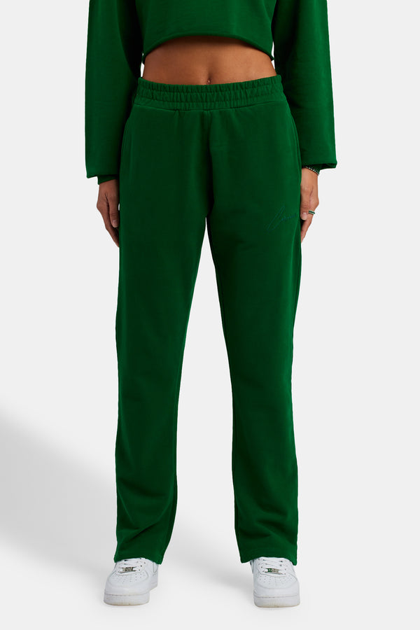 Straight Leg Jogger - Dark Green