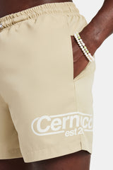 Mens Contrast Swimshort - Sand