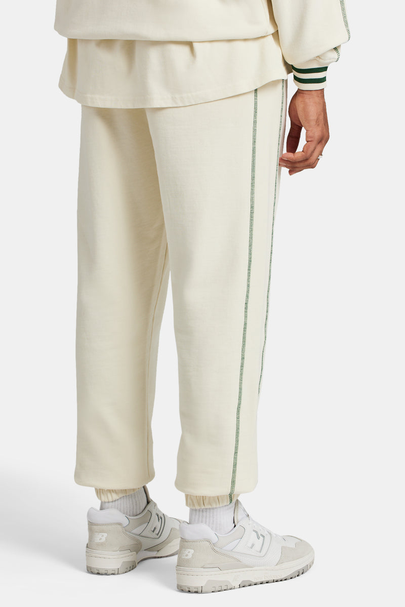 Crnc Applique Varsity Jogger - Ecru