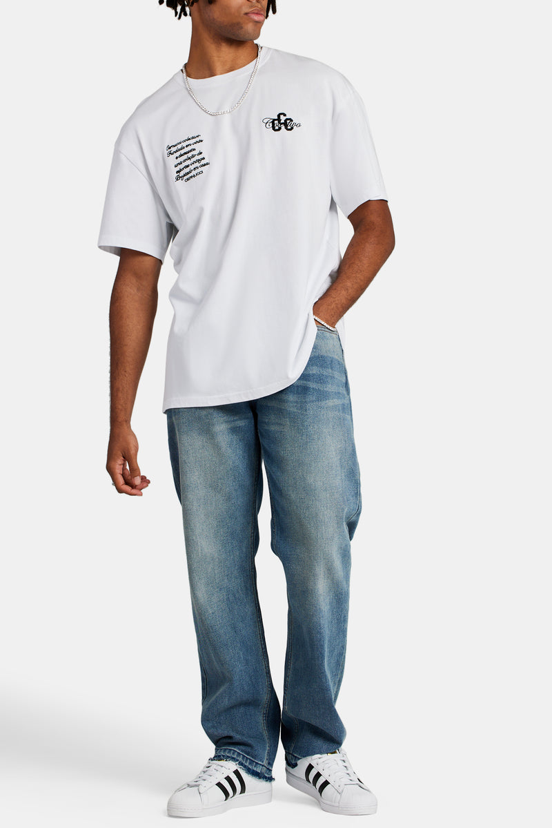 CCC Colectivo Embroidered T-shirt - White