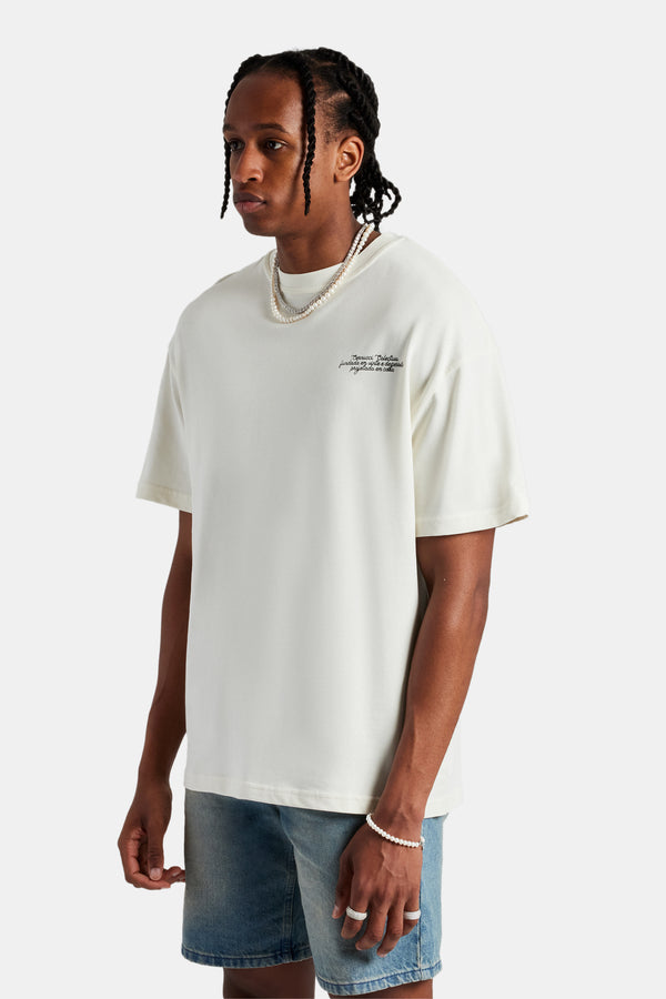 Paraiso Graphic Oversized T-Shirt - Off White